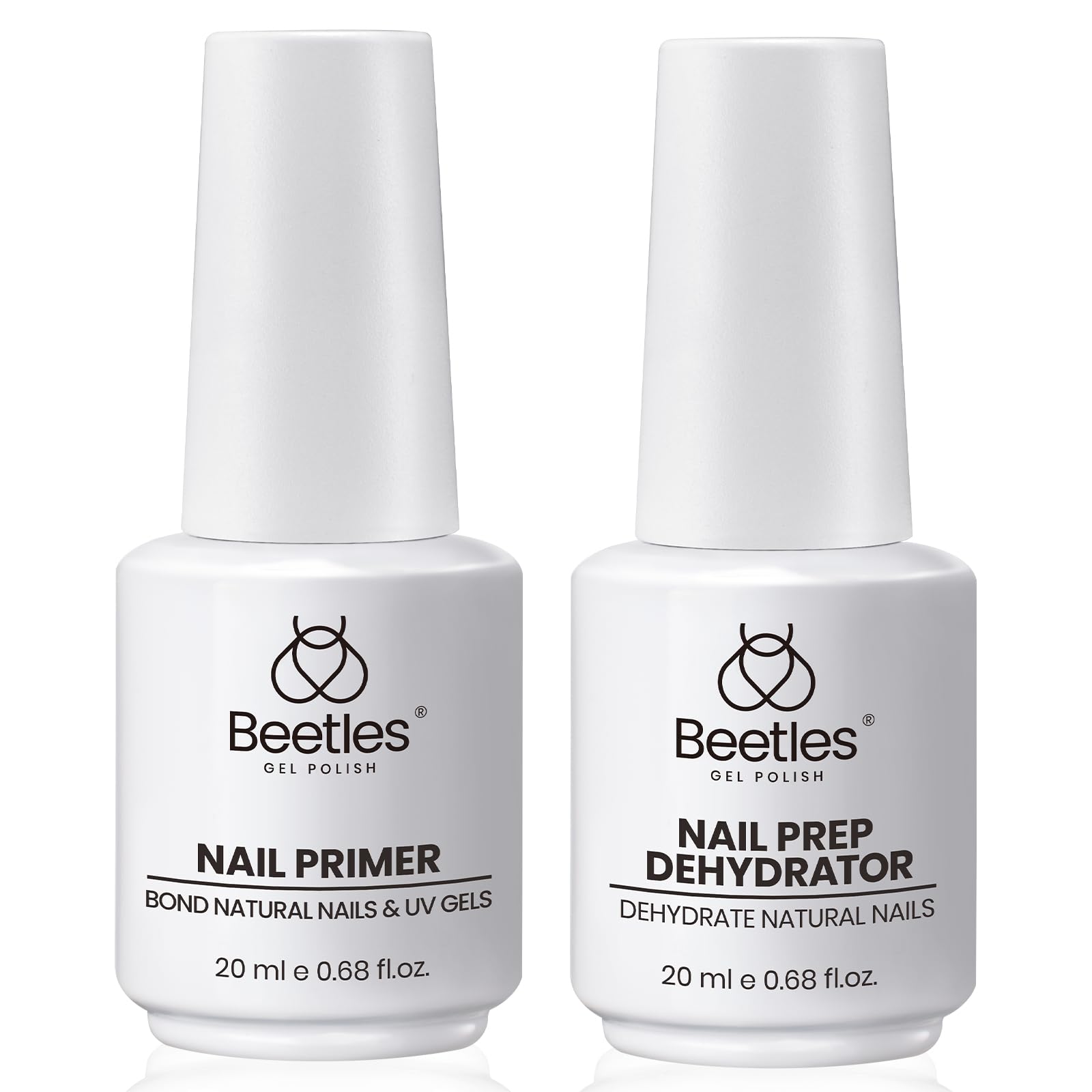 Beetles Nail Dehydrator & Primer 20ml – Large Capacity, HEMA-Free, Strong Adhesion for Gel Nails