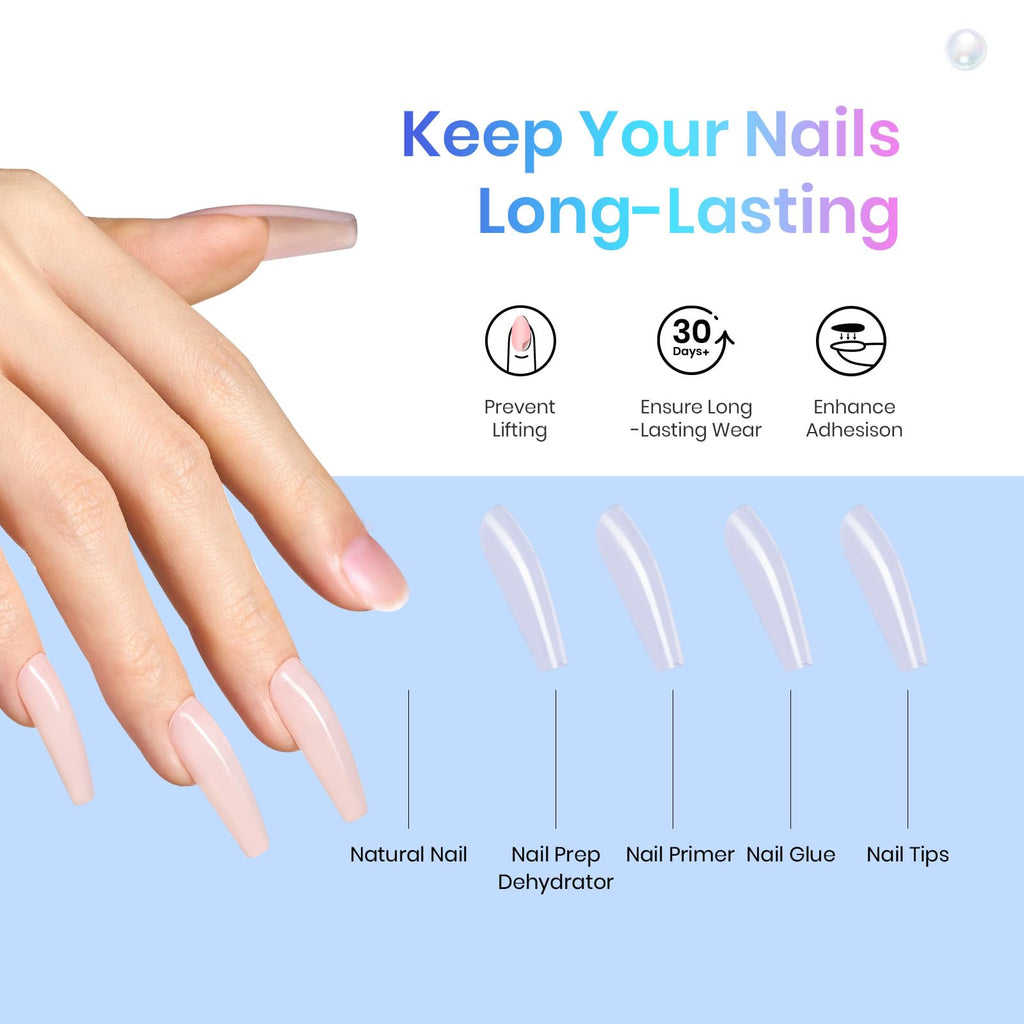 Beetles 9-in-1 Gel Nail Glue, Dehydrator & Primer — Acid-Free, HEMA-Free Nail Prep for Extensions