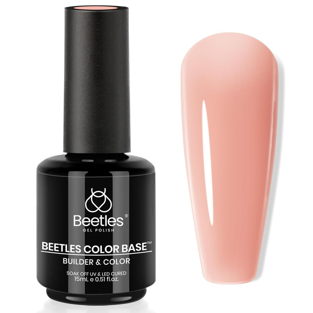 Beetles Nude Color Base Gel Nail Polish – 5-in-1 Rubber Base, 15ml, UV/LED Cure
