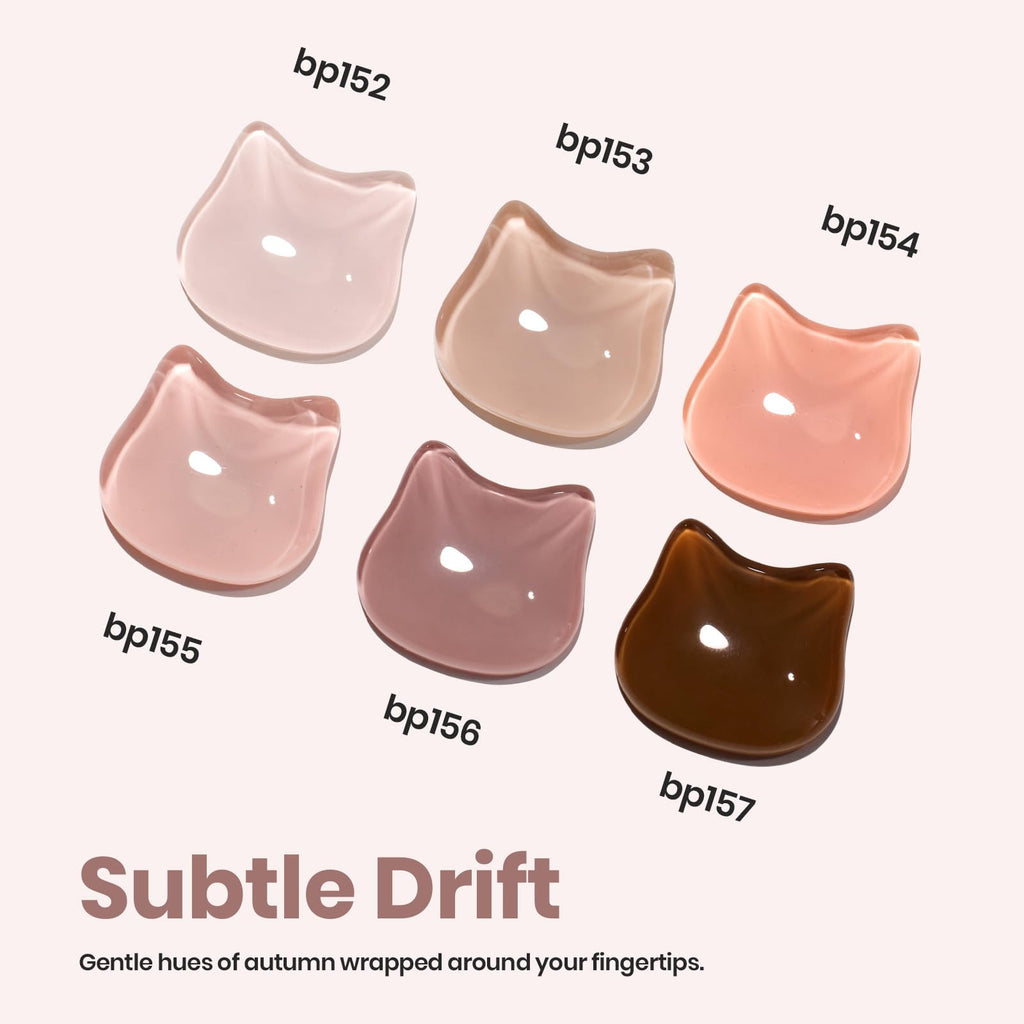 Beetles Nude Nail Polish Set (6 Pcs) – Quick-Dry Neutral Pink-Brown Shades | Salon-Quality, Coconut Mousse