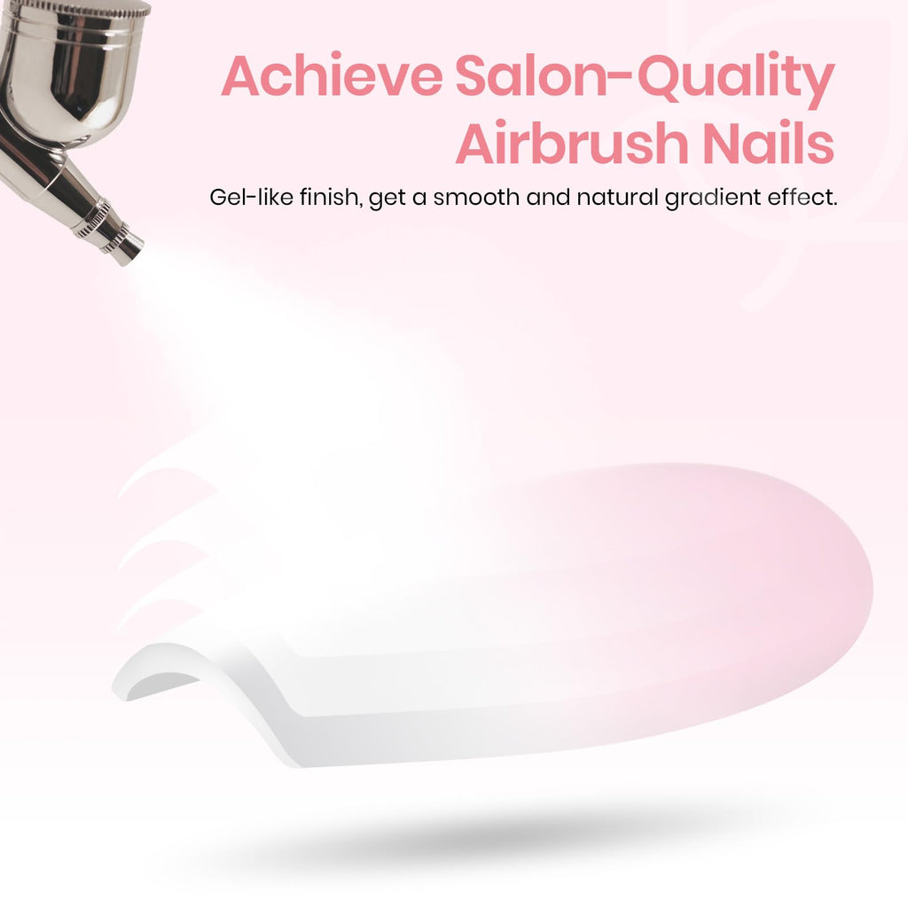 Beetles Ombre Press On Nails – 224 Pcs Short Almond Pink Gel Tips, 4-in-1 Pre-Prime/Base/Color/File