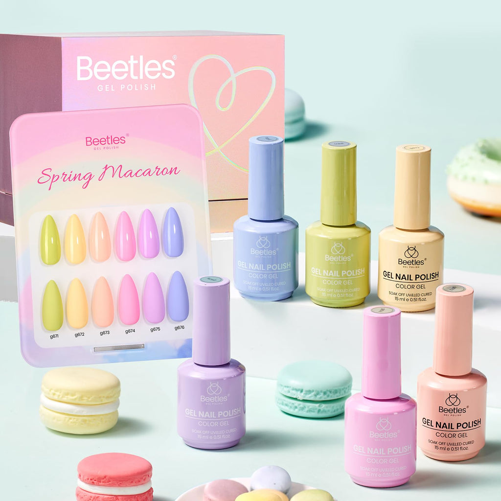 Beetles Gel Polish Set - Spring Macaron Pastels (6×15ml)