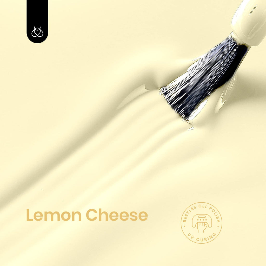 Beetles Yellow Gel Polish – Lemon Cheese | 15ML Pastel Yellow Gel Nail Polish for Spring, Soak Off UV/LED
