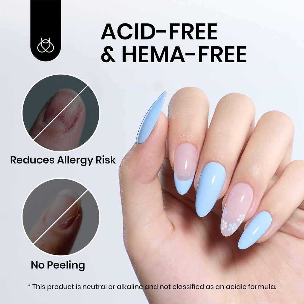Beetles 9-in-1 Gel Nail Glue Kit: Dehydrator, Primer, and Bonding Gel for Nail Extensions (HEMA-Free, Acid-Free)