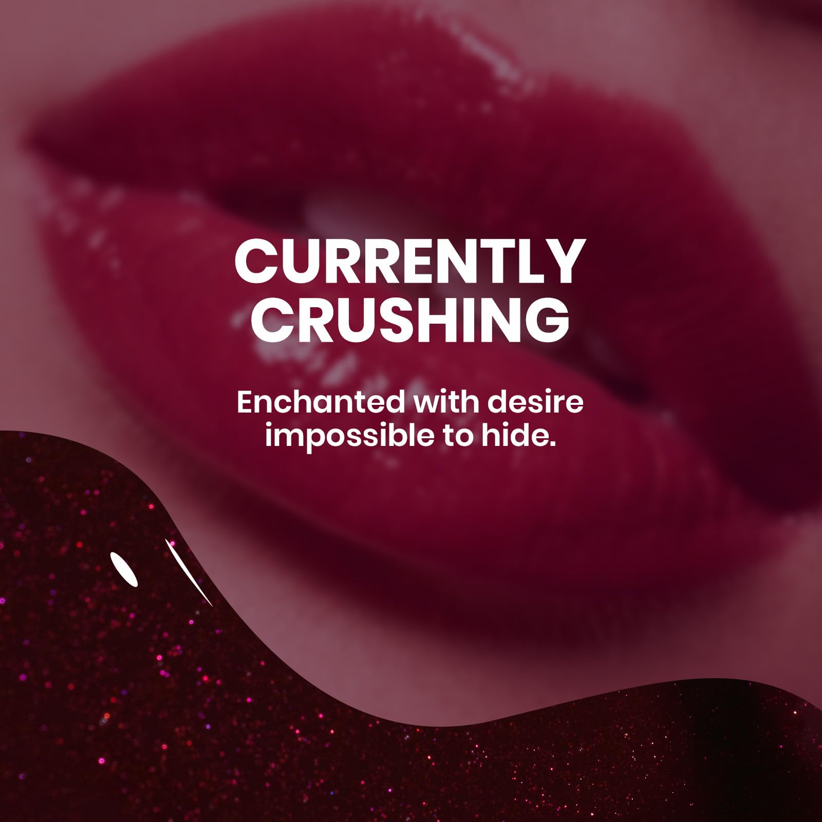 Beetles Pro Dark Purple Gel Nail Polish – Currently Crushing Burgundy Red 20ml | Glitter Plum Shine, UV Lamp Cure Required