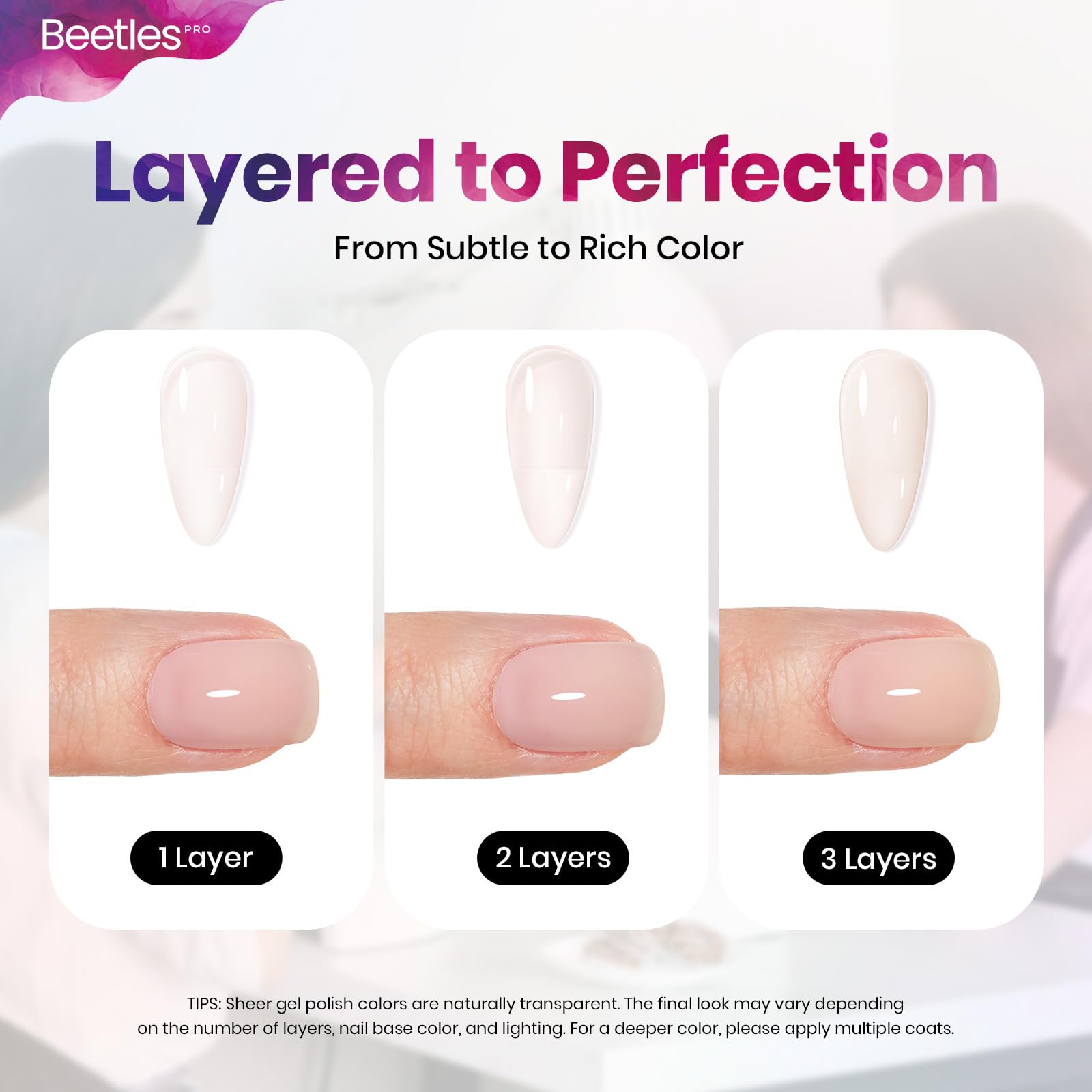 Beetles Pro Jelly Nude Gel Polish – Mildly Obsessed, Milky Pink 20ml | Long-Lasting UV Cure