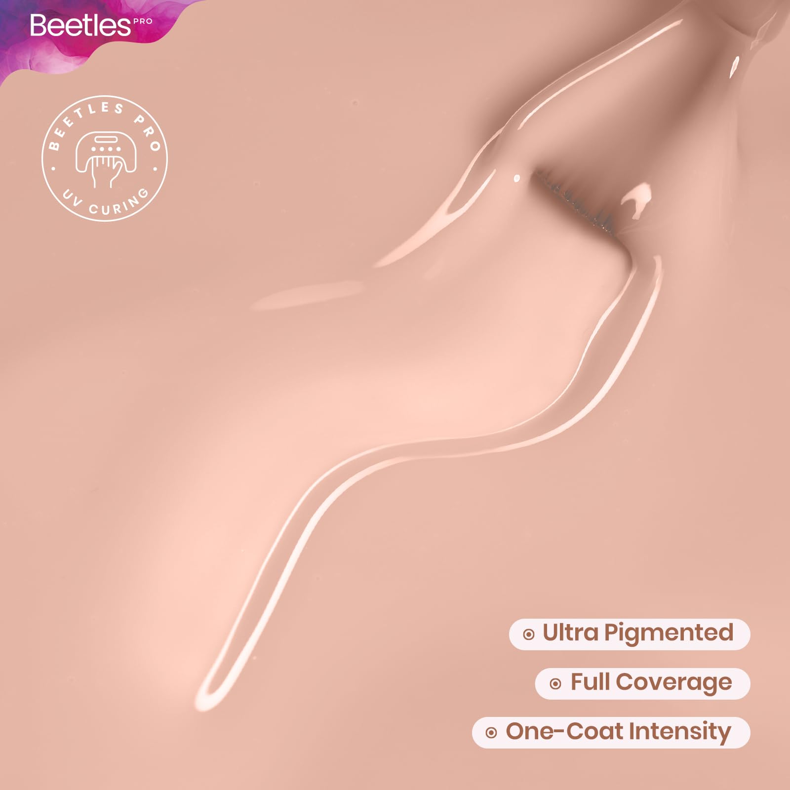 Beetles Pro Nude Gel Polish – Insecure but Pretty, Milky Pink Jelly, 20ml