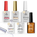 Beetles Protein Nail Prep Dehydrator & Primer Set — Hema-Free, Acid-Free, 10ml, Matte & Glitter Top Coat