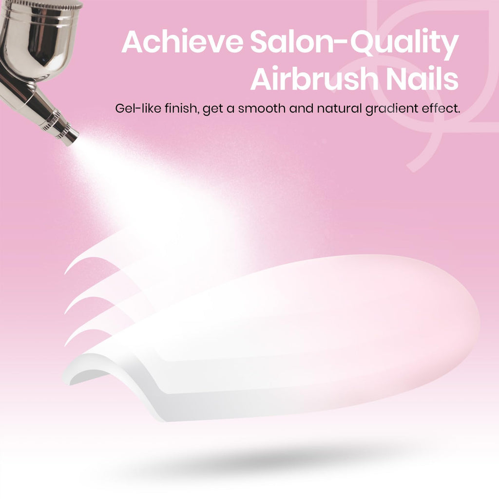 Beetles French Tip Press On Nails Ombre Pink Extra Short Almond 224 Pcs 16 Sizes 4 in 1 Kit