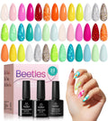 Beetles Spring Gel Nail Polish Set – 20 Neon Pastel Colors + Base & Top Coats