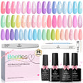 Beetles Spring Gel Nail Polish Set – Rainbow Dreamscape (25 Colors) with Base & Top Coat