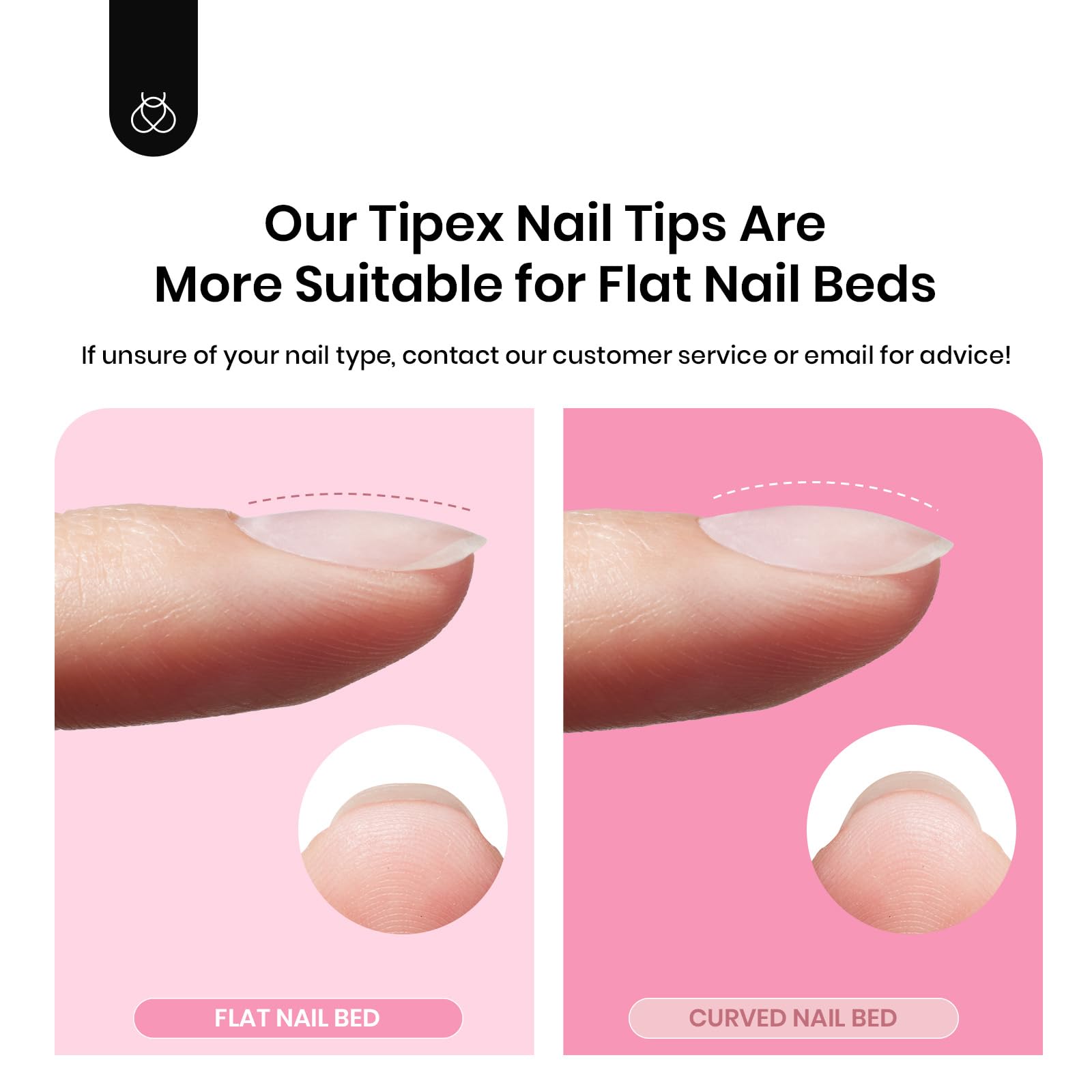 Beetles Tipex Gel Nail Kit – 224 Pre-Built Tips, 16 Sizes, Mini UV Lamp & Glue