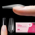 Beetles Tipex Instant Apex Nail Tips Almond Short – 16 Sizes, 192 Pcs, Pre-Etched & Pre-Building, Strong Thick Acrylic