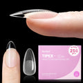 Beetles Tipex Lite Apex Nail Tips Almond Medium | 256pcs, 16 Sizes, Pre-Built Apex