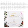 Beetles Tipex Lite Apex Nail Tips – Almond Medium, 256pcs, 16 Sizes | Pre-Built & Pre-Etched for Flat Nails