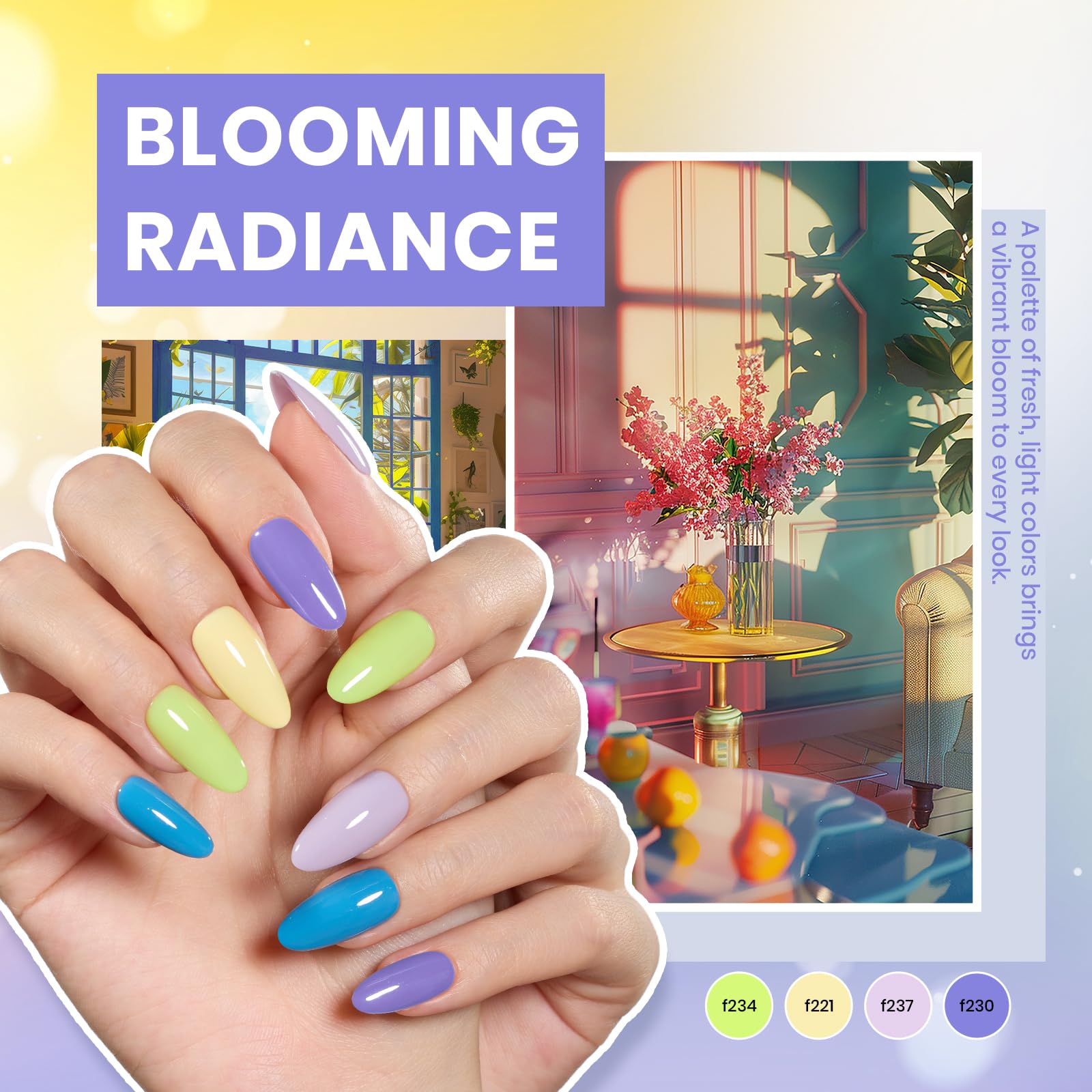 Beetles Gel Nail Polish Kit with UV Light — 55 Colors, 80 Pcs