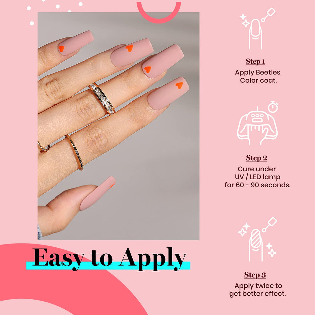 Beetles Natural Gel Polish Taupe – Neutral Taupe Gel Nail Polish, Soak Off UV/LED, All-Season Manicure