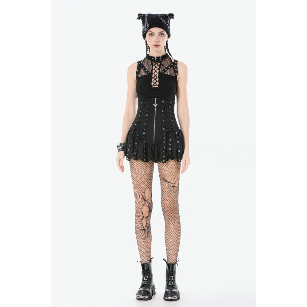 Dark in Love Brynja Eyelet Balloon Shorts