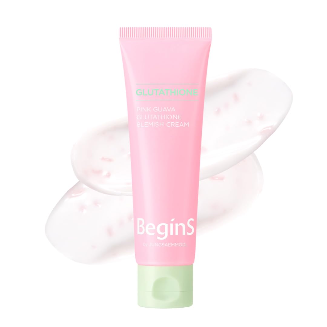 BeginS by JUNGSAEMMOOL Pink Guava Glutathione Blemish Cream – Lightweight Moisturizer with 99% Glutathione, Niacinamide & Vitamin C