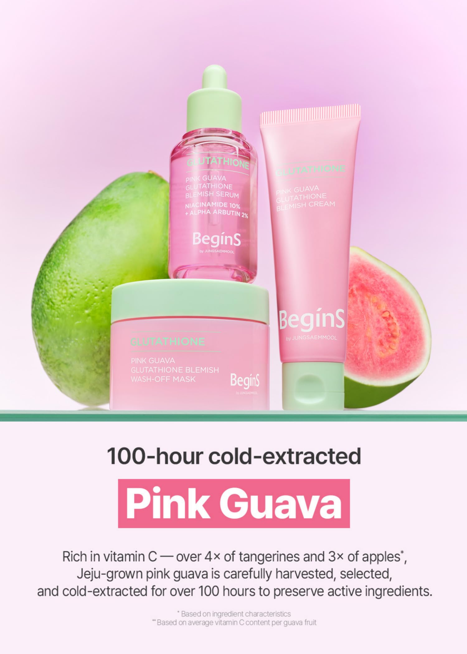 BeginS by JUNGSAEMMOOL Pink Guava Glutathione Blemish Serum – 1.01 fl oz