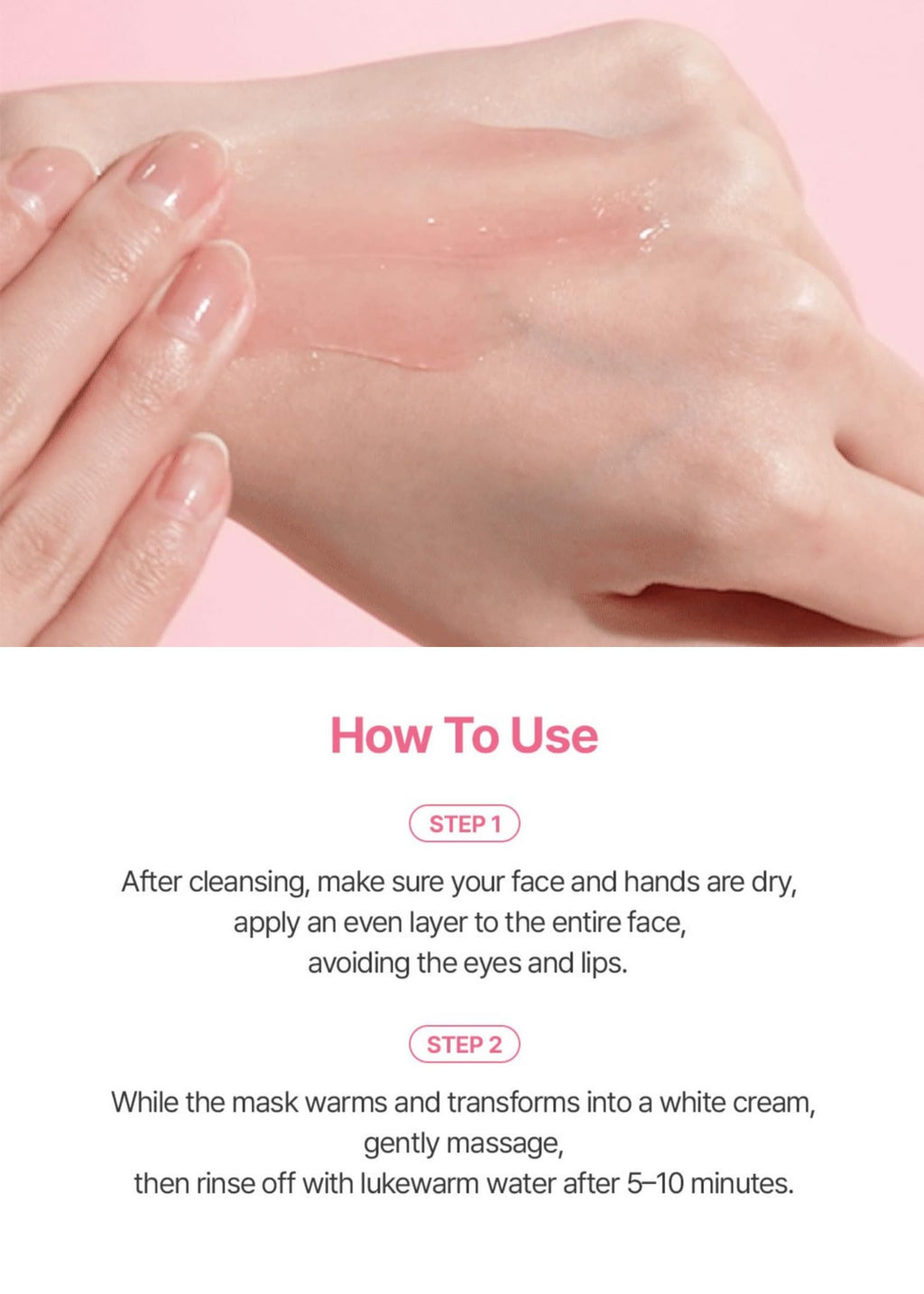 BeginS by JUNGSAEMMOOL Pink Guava Glutathione Wash-Off Mask – Hydration, Glow & Clarity