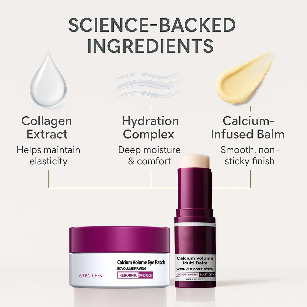 BeiBreeze Eye Care Duo – Hydrating Calcium Balm + Hydrogel Patches (60ea)
