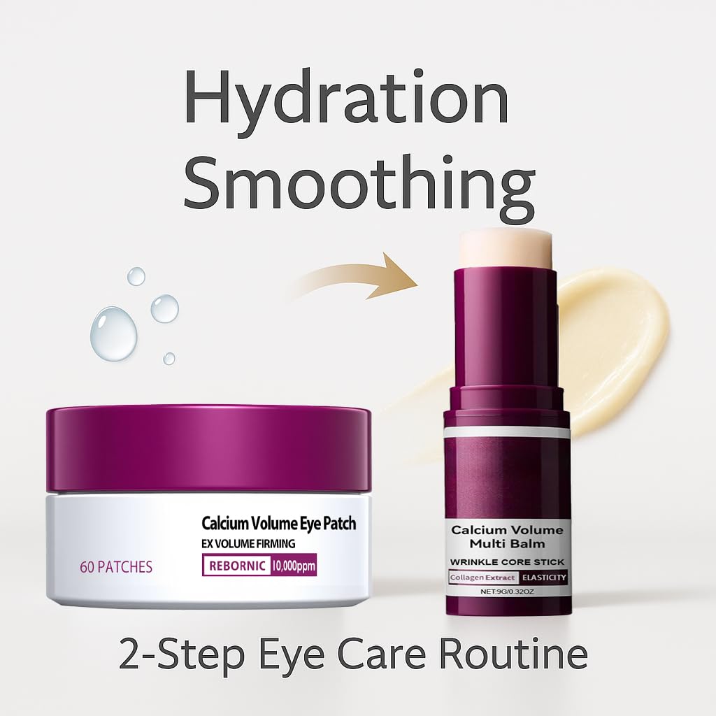 BeiBreeze Eye Care Duo – Hydrating Calcium Balm + Hydrogel Patches (60ea)