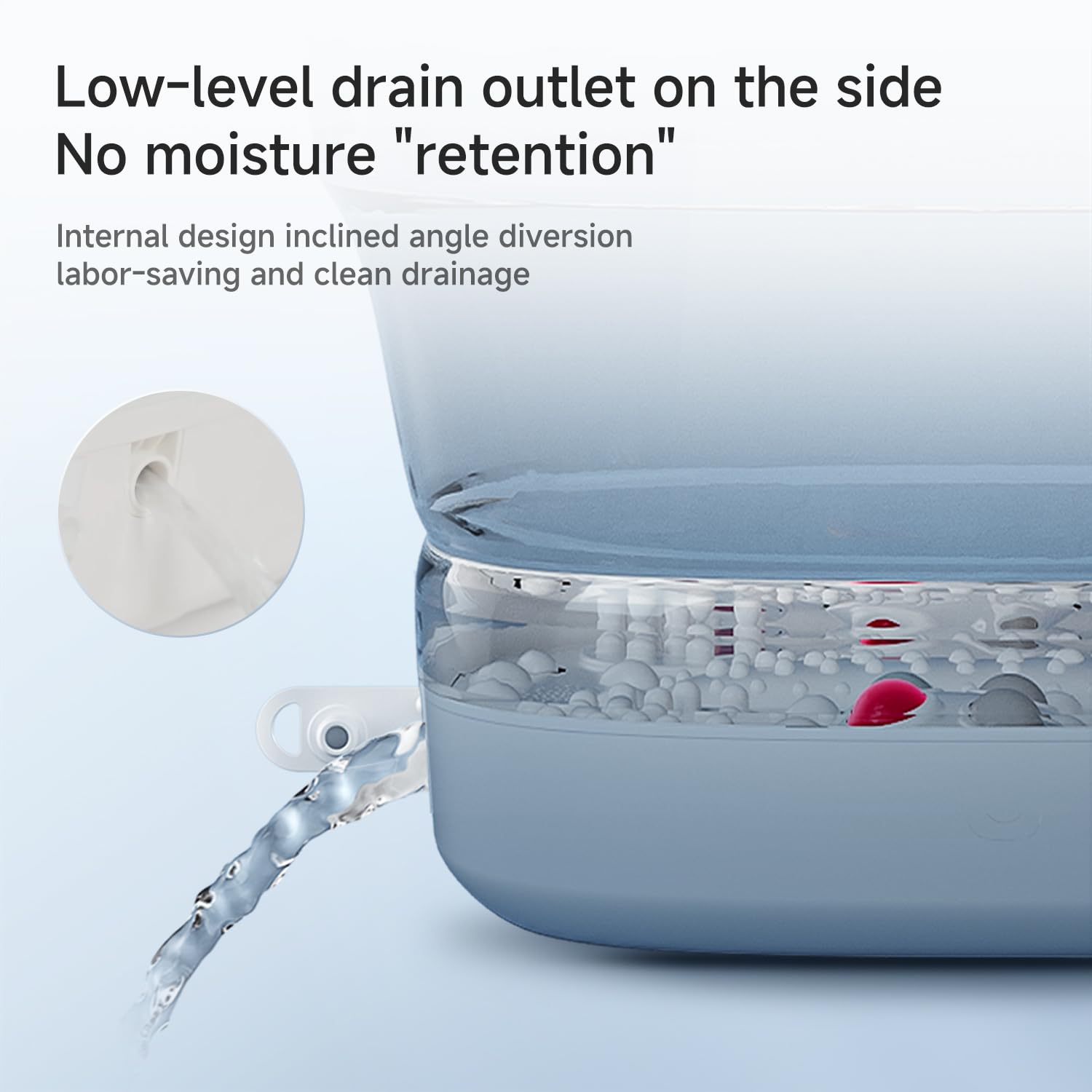 Beici Collapsible Foot Spa Massage — Water-Electricity Separation, 3-Level Temperature Control, Bubble Jet, Remote, Red Light, 60-Min Timer