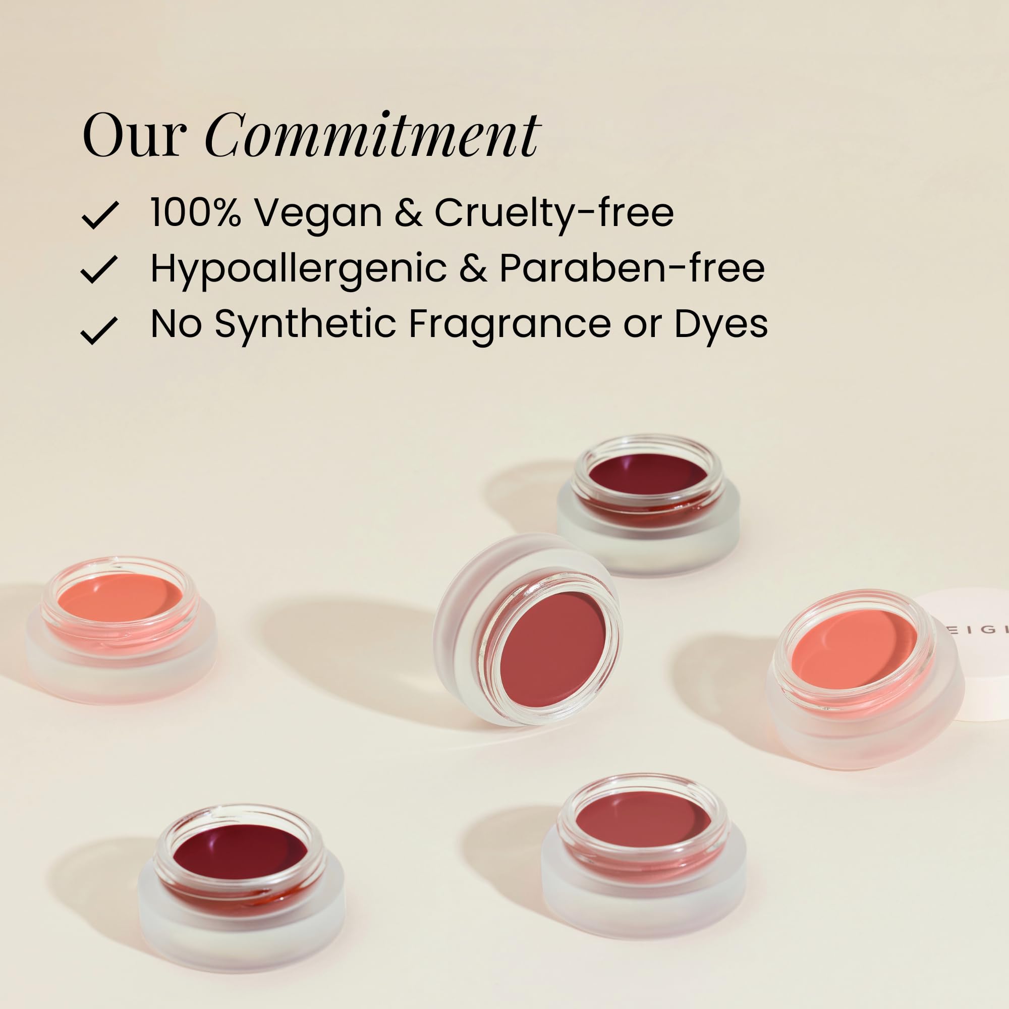 BEIGIC Flush Lip & Cheek Balm 02 Appeal – Vegan Buildable Color for Lips & Cheeks | Mauve Plum
