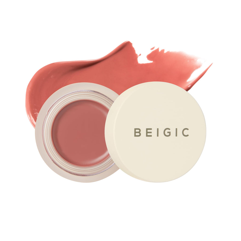 BEIGIC Flush Lip & Cheek Balm – Vegan 2-in-1 Blush & Lip Color | Shade 05 Flat White | 0.14 fl oz