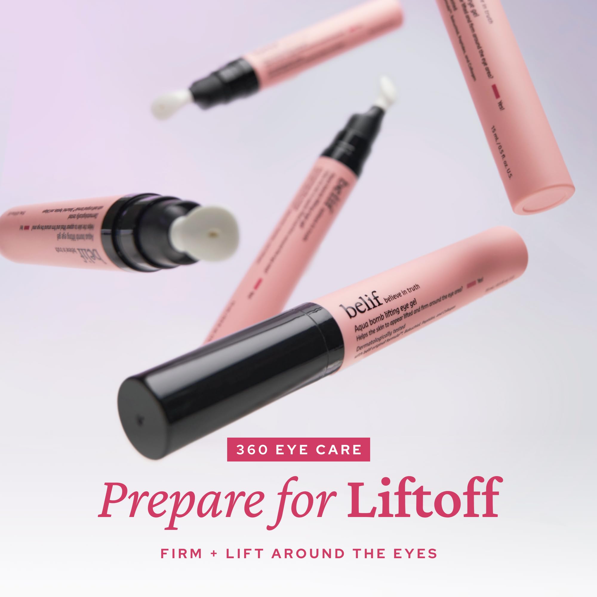 belif Retinol Firming Eye Serum – Aqua Bomb Lifting Eye Gel with Bakuchiol & Peptides