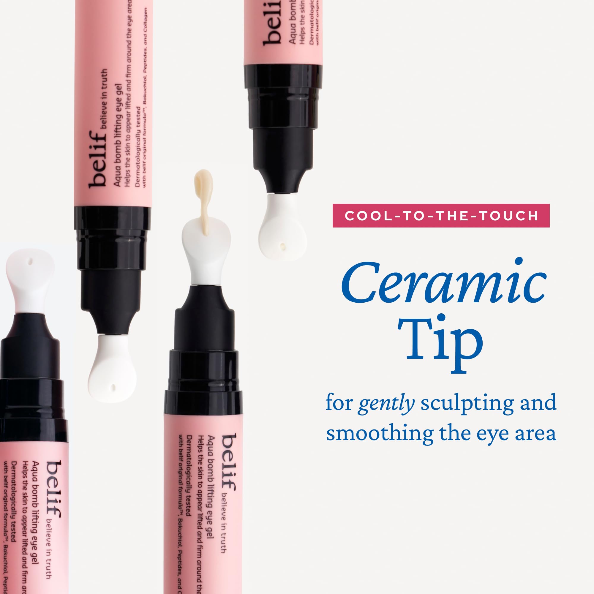 belif Retinol Firming Eye Serum – Aqua Bomb Lifting Eye Gel with Bakuchiol & Peptides