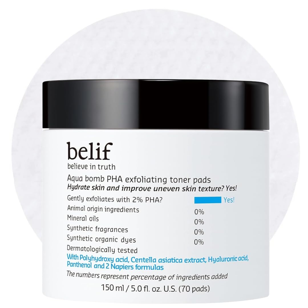 belif PHA 2% Toner Pads – Gentle Exfoliation & Hydration for Sensitive Skin