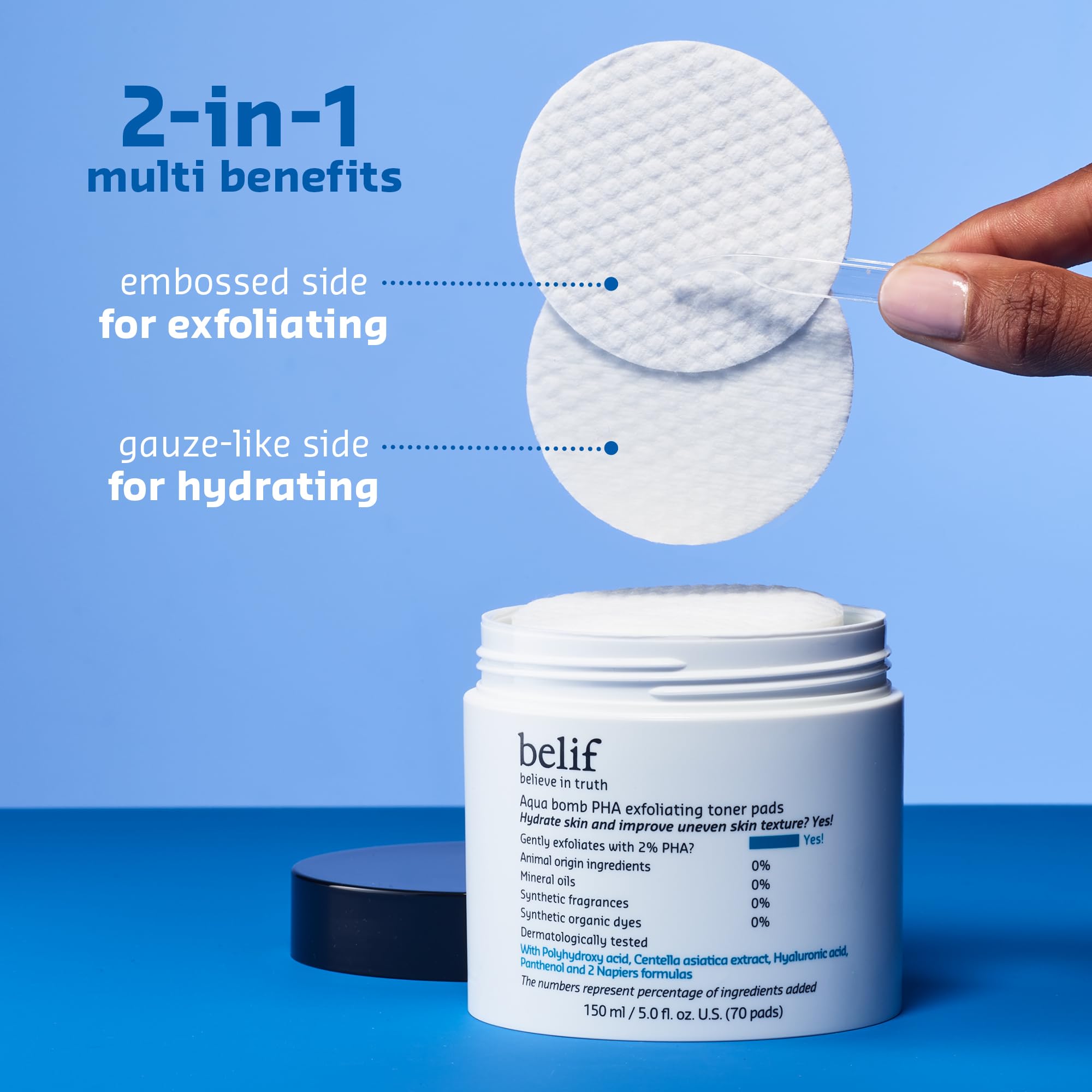 belif PHA 2% Toner Pads – Gentle Exfoliation & Hydration for Sensitive Skin