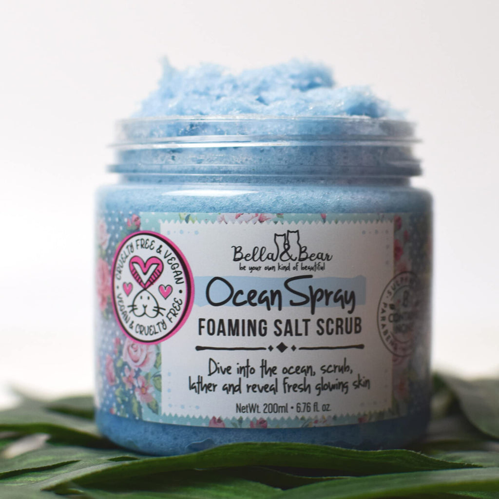 Bella & Bear Ocean Spray Scrub — Exfoliating, No Sulfates, No Parabens, Cruelty-Free, 6.7oz