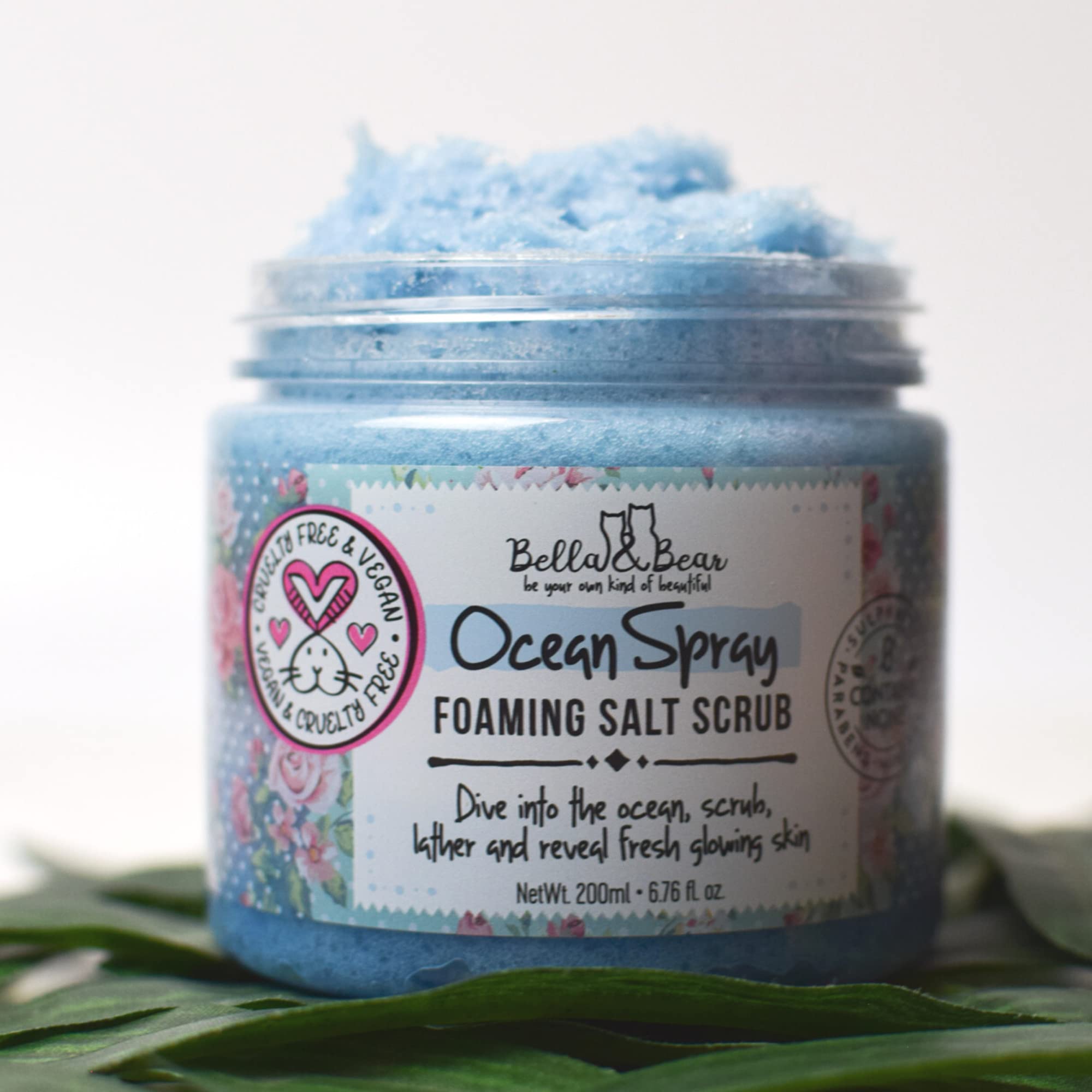 Bella & Bear Ocean Spray Scrub — Exfoliating, No Sulfates, No Parabens, Cruelty-Free, 6.7oz