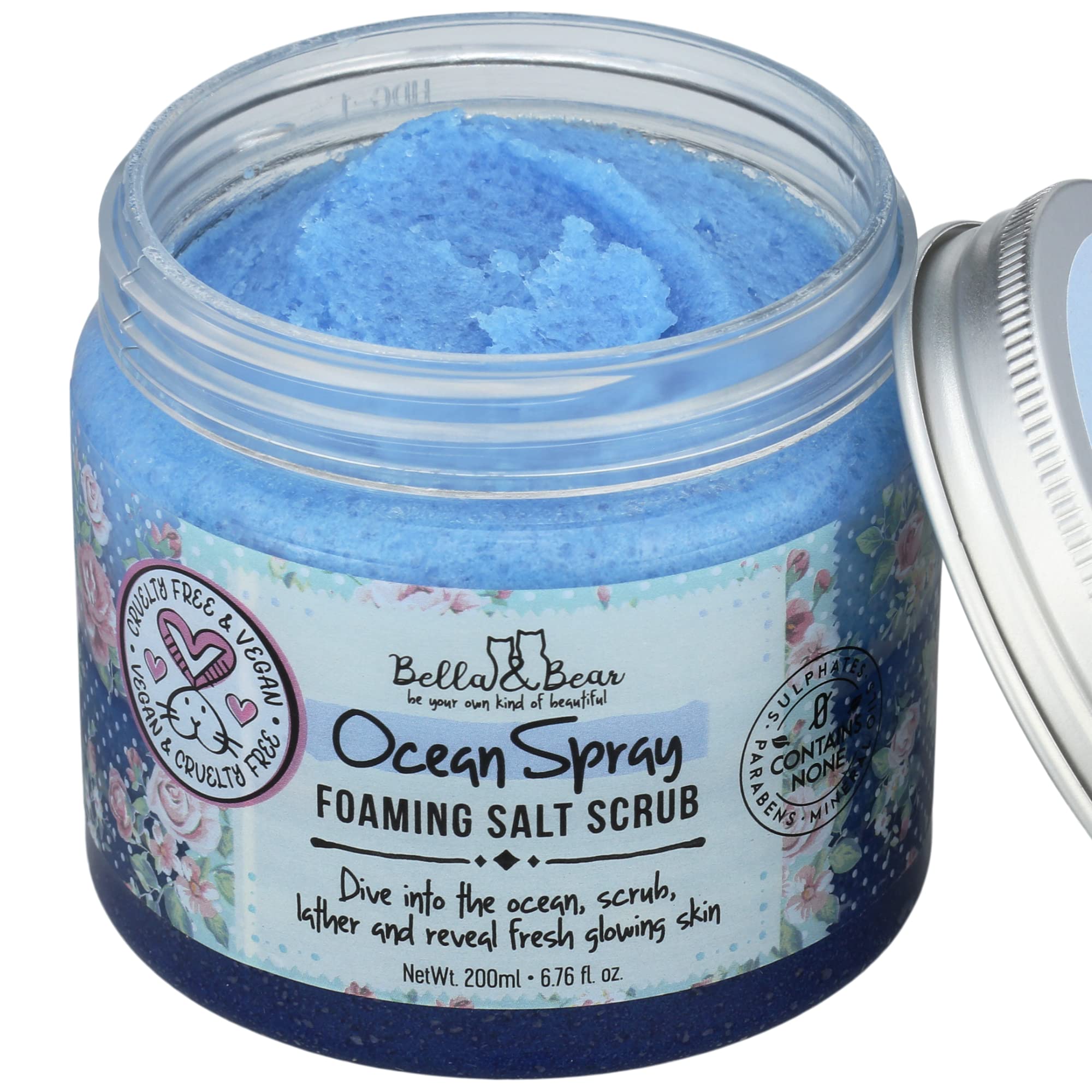 Bella & Bear Ocean Spray Scrub — Exfoliating, No Sulfates, No Parabens, Cruelty-Free, 6.7oz