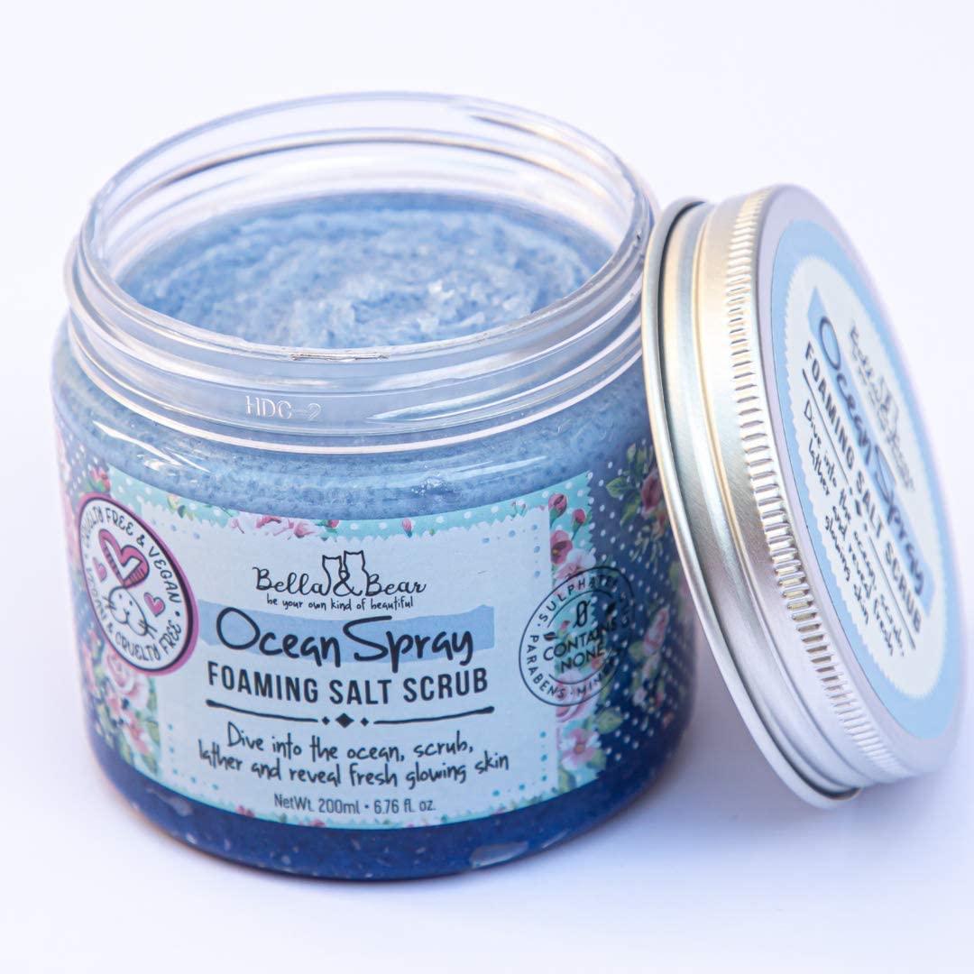 Bella & Bear Ocean Spray Scrub — Exfoliating, No Sulfates, No Parabens, Cruelty-Free, 6.7oz