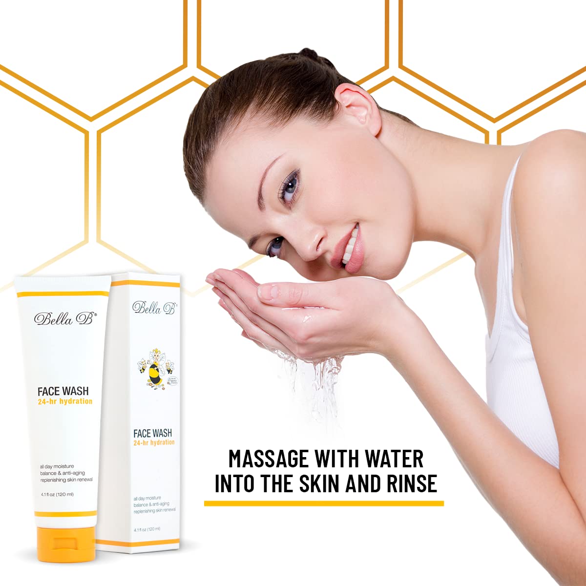 Bella B Face Wash 4.1 oz Tube – Pregnancy-Safe Hydrating Facial Cleanser