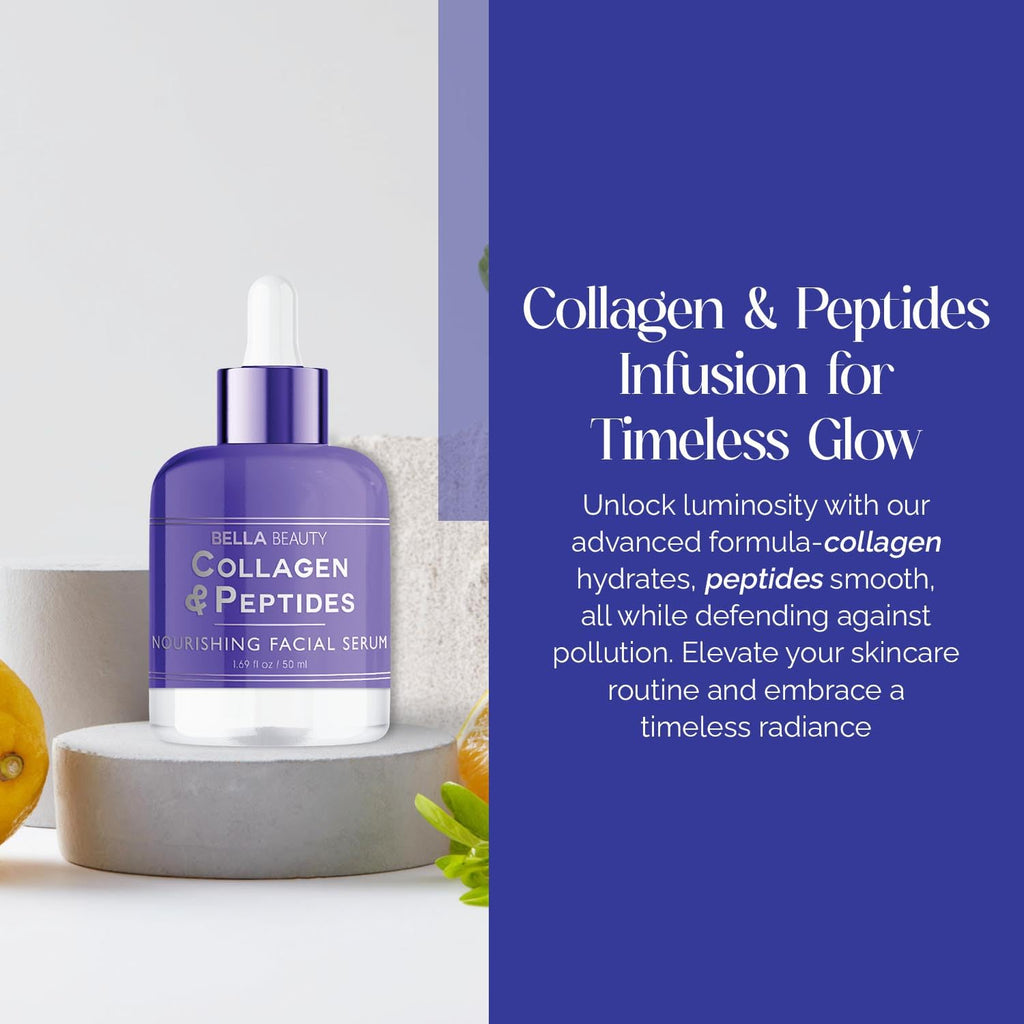 Bella Beauty Collagen & Peptides Serum – Deep Hydration for All Skin Types