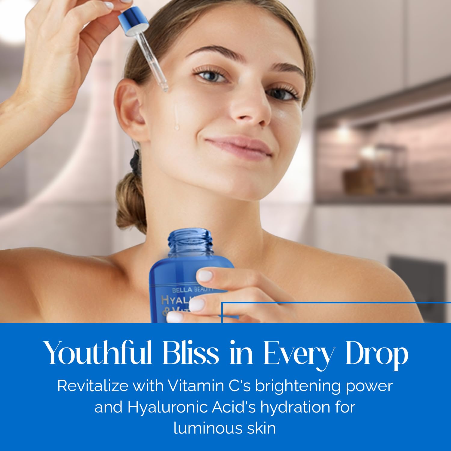 Bella Beauty Hyaluronic Acid & Vitamin C Serum – Deep Hydration for All Skin Types