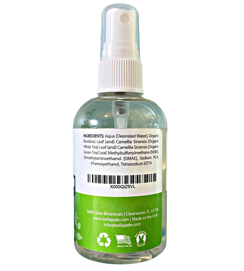 Bella Jade Makeup Setting Spray for Face | Long-Lasting Dewy Finish + Organic Green Tea & MSM (4 oz)