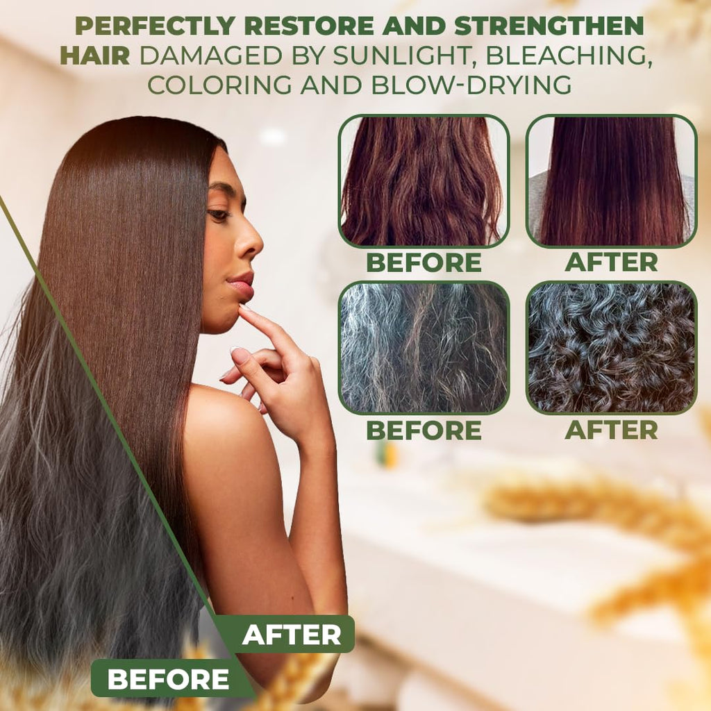 Bellahair Hydrating Collagen Hair Mask – 17oz for Dry Damaged Hair | Hydrolyzed Keratin, Argan Oil & Botanical Extracts