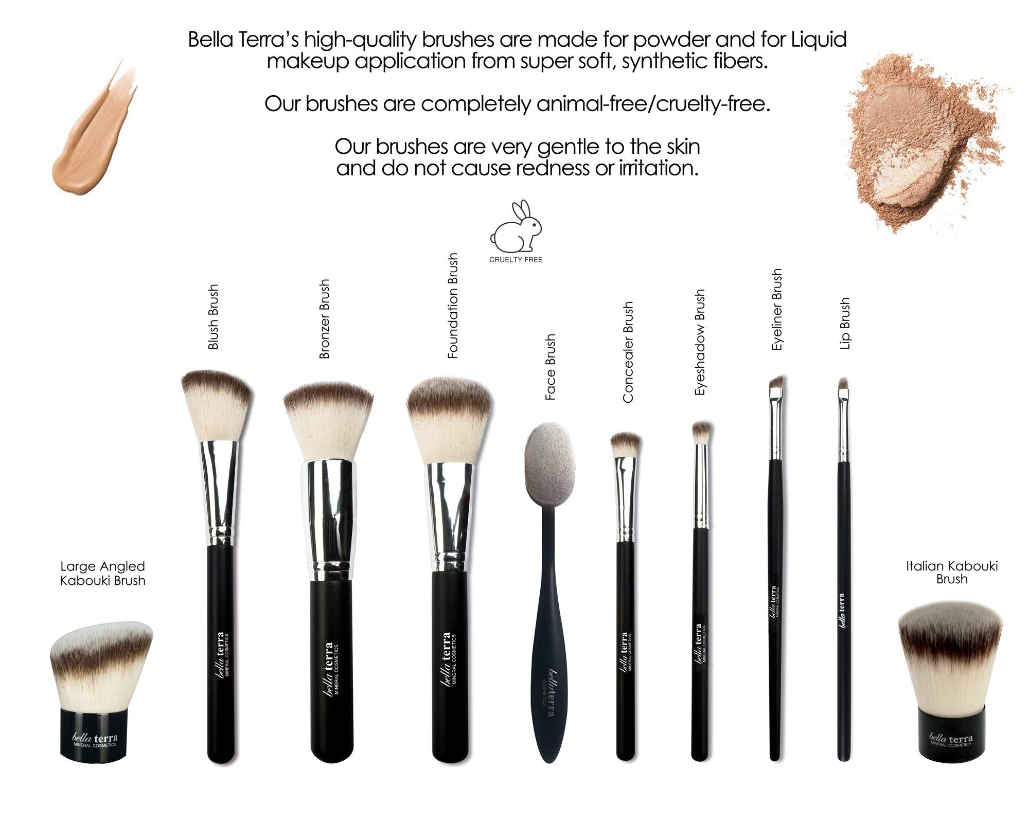 Bellaterra BellaTerra Mineral Powder Foundation Ultra Deep Cool – Matte Finish, Buildable Coverage (9g)