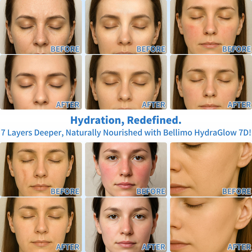 Bellimo Ultra Hydrating Serum — 3% Hyaluronic Acid, 7D Matrix, 72-Hour Lock, Recyclable Vials, 1.2ml x 30