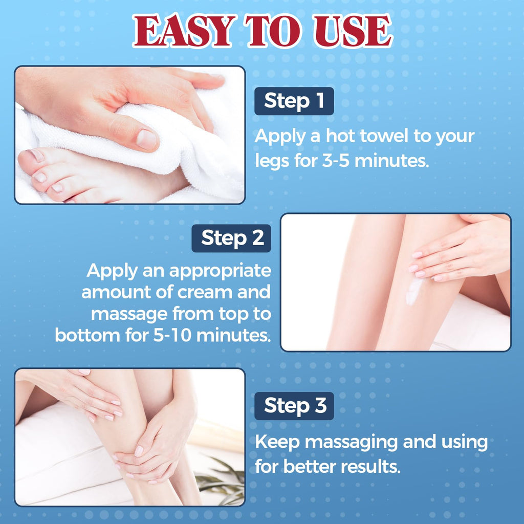 Bellisinno Varicose Veins Cream for Legs – Soothe Tired Legs, Improve Circulation