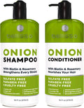 Bellisso Onion Shampoo & Conditioner Set – Rosemary & Biotin for Thick, Voluminous Hair (Sulfate Free)