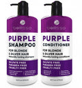 Bellisso Purple Shampoo & Conditioner Set – Toner for Platinum Blonde, Silver, Grey Hair | Sulfate & Paraben Free