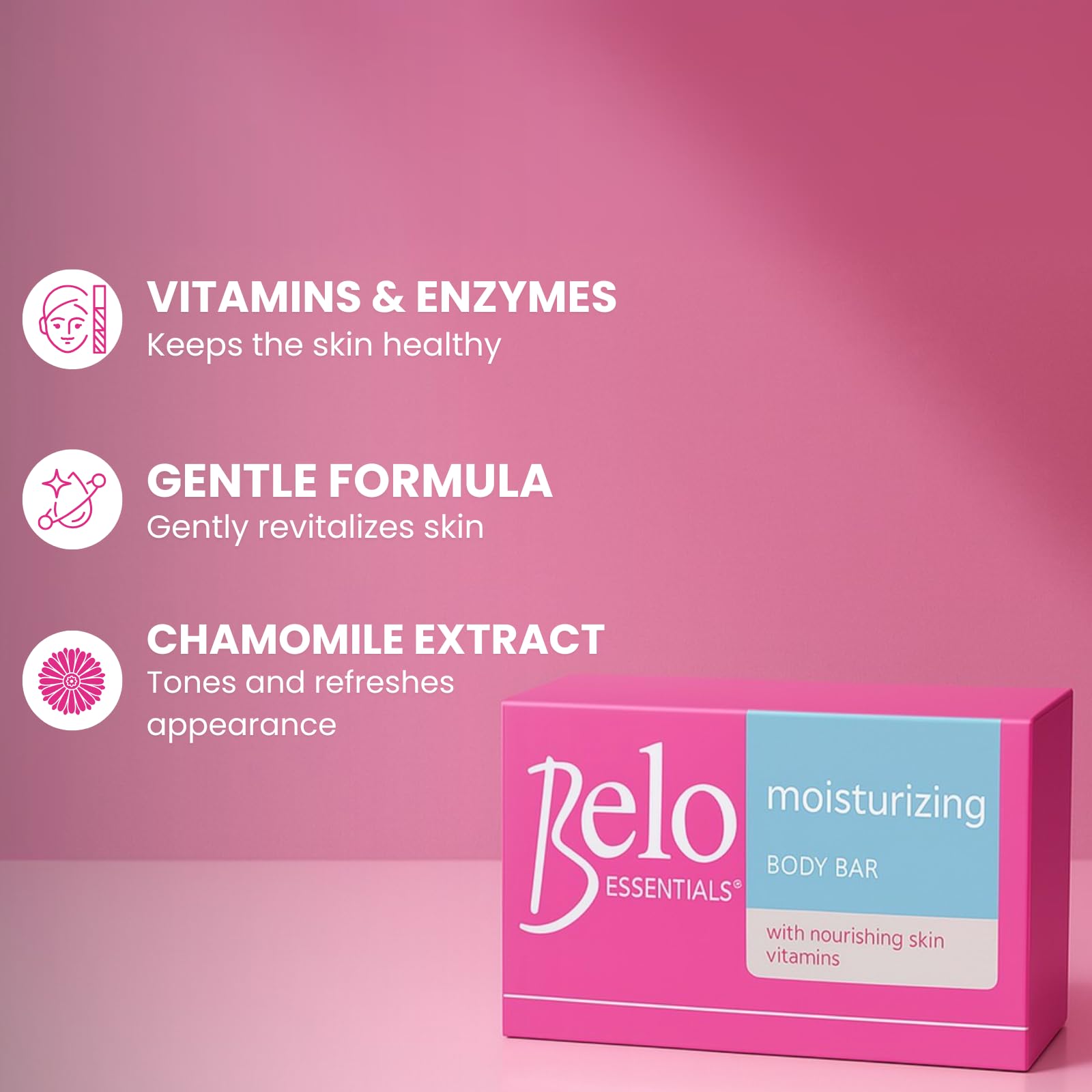 Belo Essentials Moisturizing Whitening Body Bar – 4 x 135g Bars