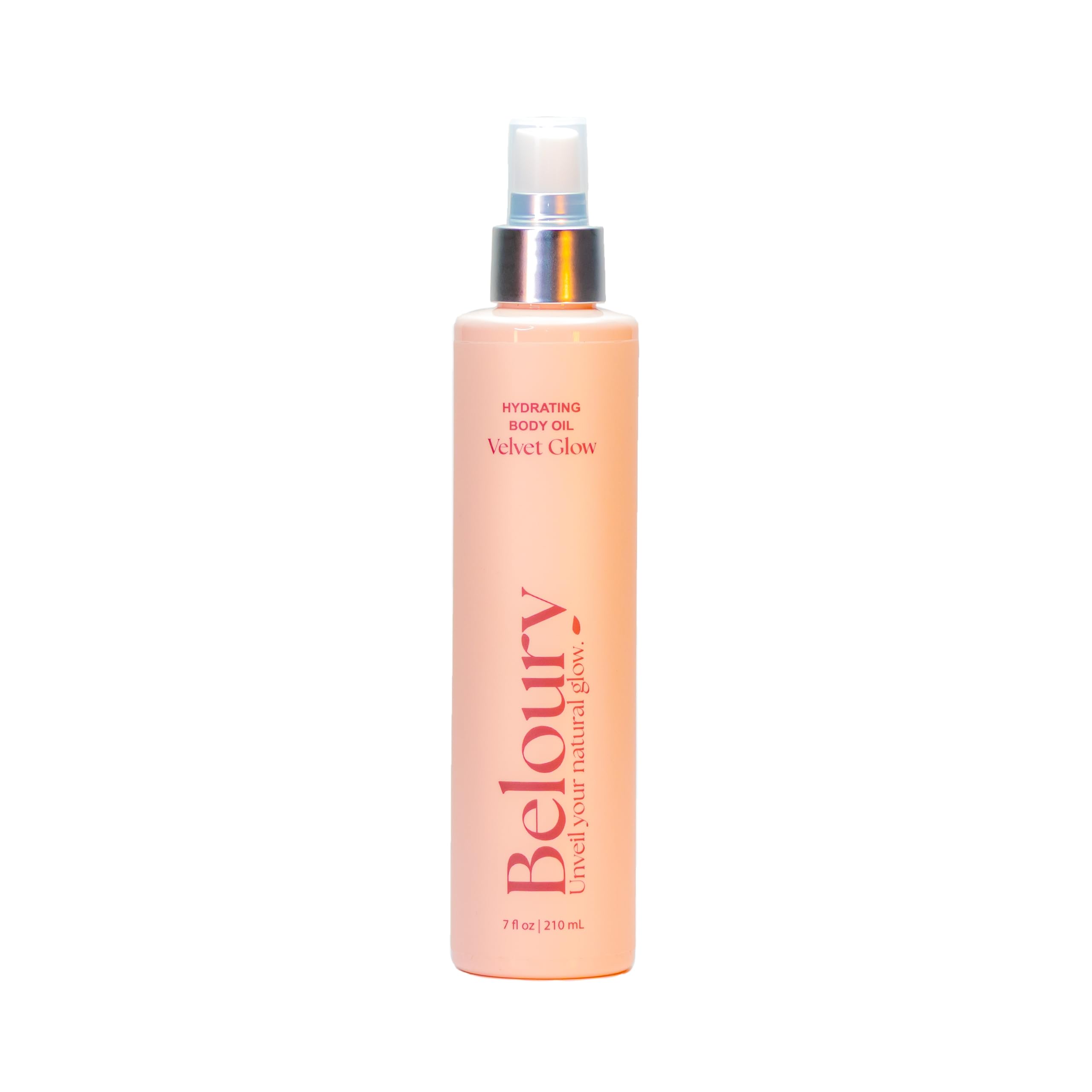 Beloury Velvet Glow Hydrating Body Oil 7 fl oz – Argan Oil, Vegan, Paraben & Silicone Free